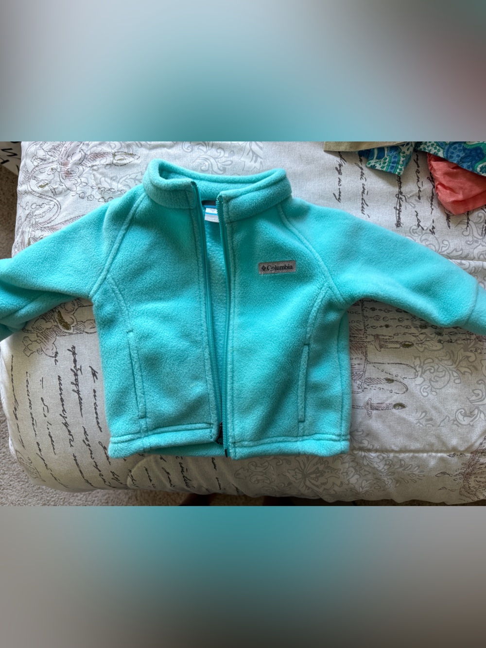 Kids Teal Fleece Jacket 3-6M